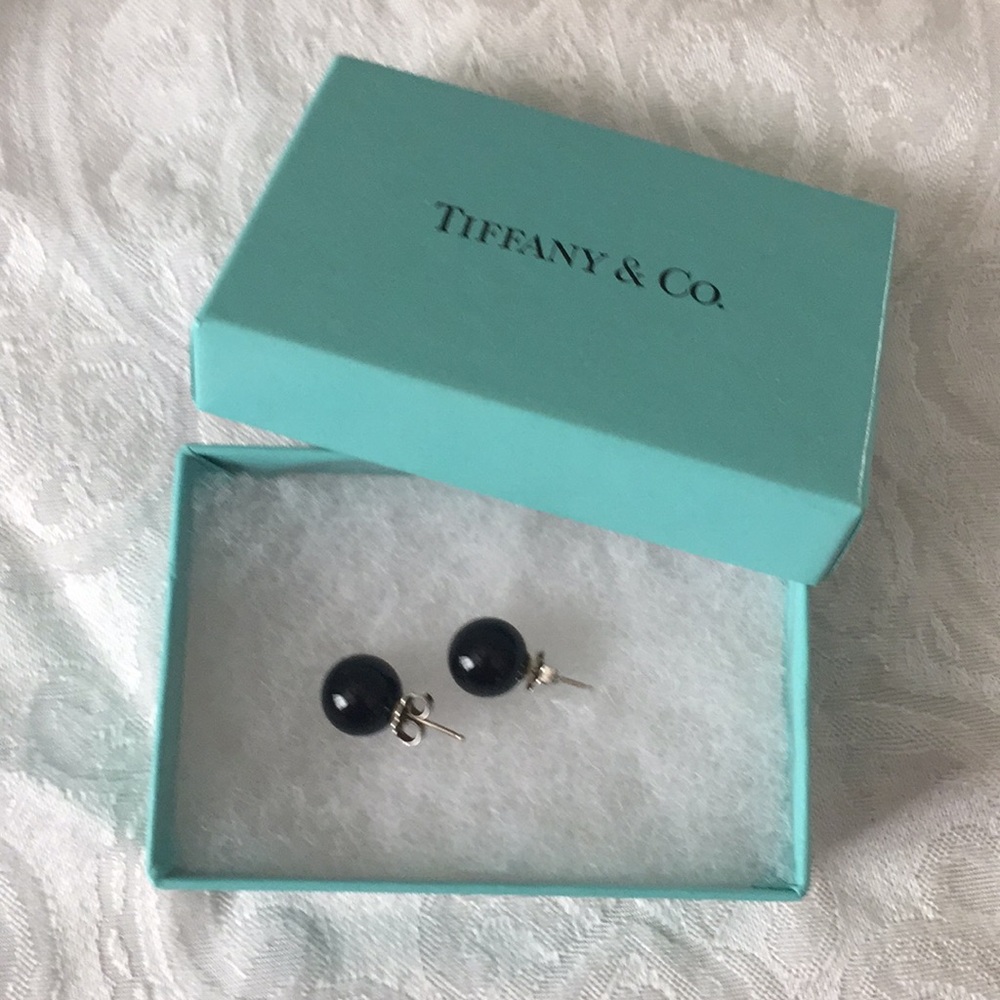 Tiffany & Co Onyx earrings